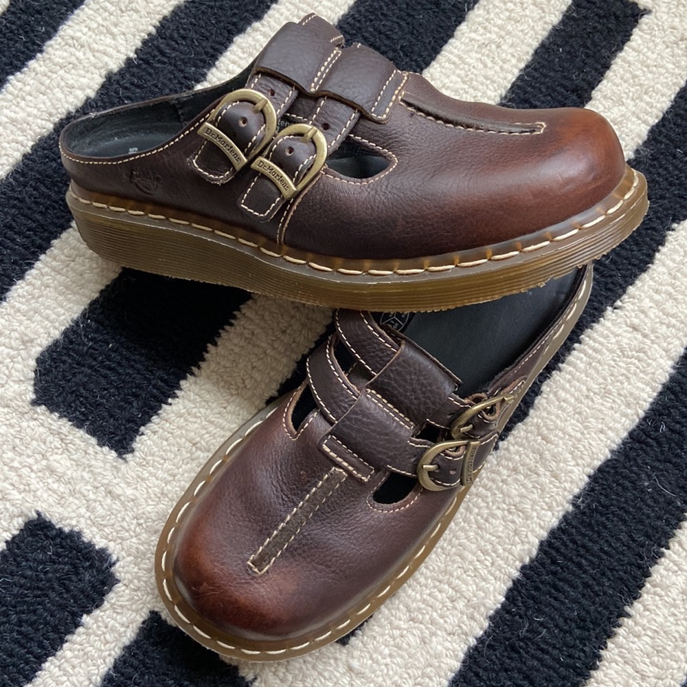 Dr. Martens Leather Mules